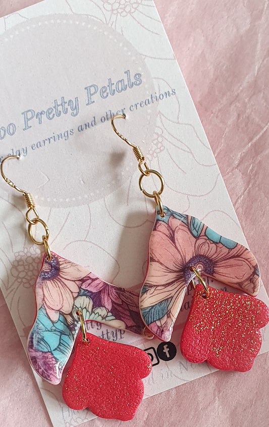 Floral Print Dangle