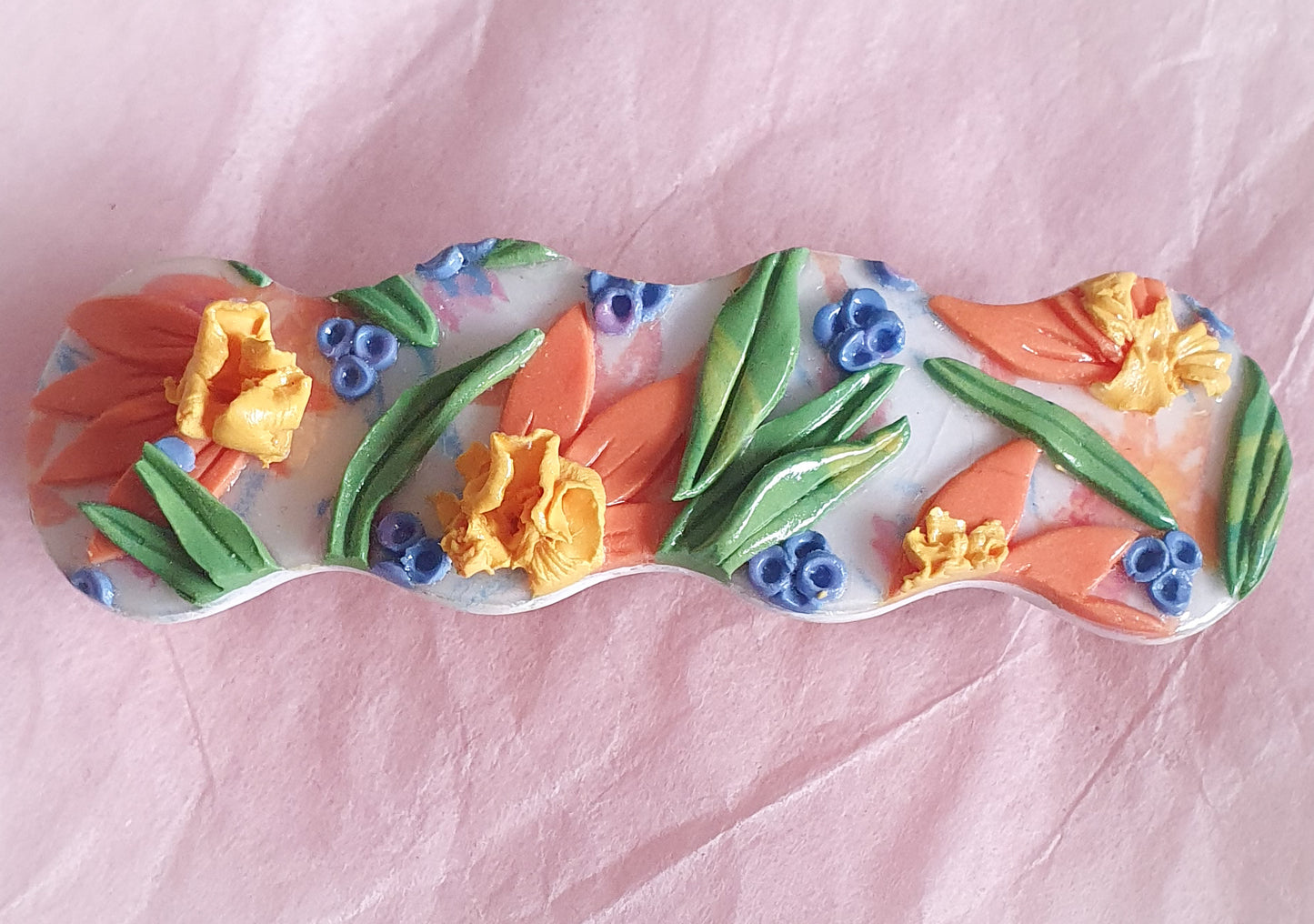 Spring Floral Hair Barette